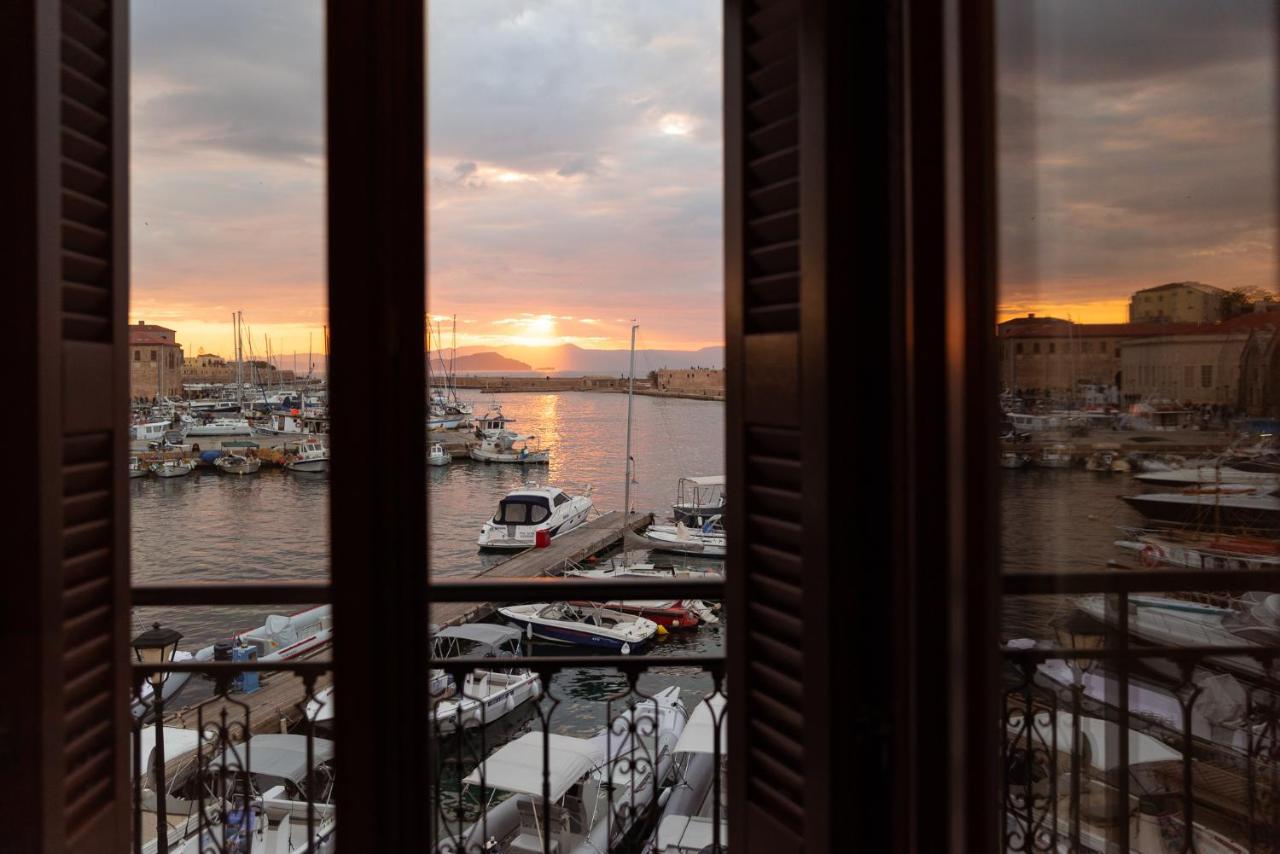 Destino Home Overlooking The Venetian Port Of Chania Chania  Ngoại thất bức ảnh